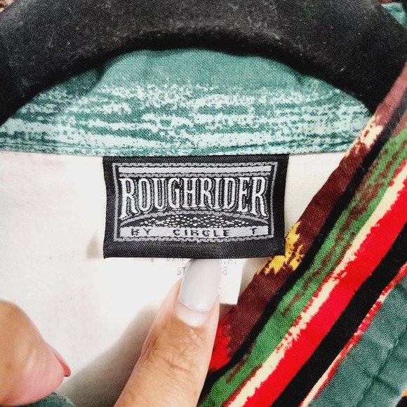 Vintage Roughrider Maxi Skirt Set Aztec Western Wear USA 90s M/L - Picture 6 of 16